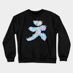 "ㅊ" Floral Letter Hangeul Crewneck Sweatshirt